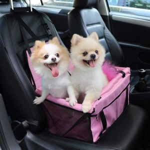 Cover Pet Car Portable Dog Seat Booster avec ClipOn Safety Leash Cadre de tube en PVC robuste Maille respirante pour petits chiens de taille moyenne HKD230706