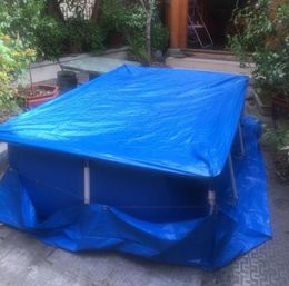 Cubierta Polvo impermeable cubierta impermeable al agua Rectangular Natmmwimming Marco de piscina Family Garden5059584