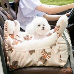 Cover Siege De Voiture Pour Chien Draagbare Pet Seat Antislip Carriers Veilige Auto Box Booster Kennel Tas voor Kleine Hond kat Reizen HKD230706