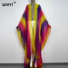 Couverture Winyi Sweet Lady Pink Boho Beach Cover Up Cardigan Tail Sexy Elegant Maxi Holiday Batwing Sleeve Perspective Kimomo