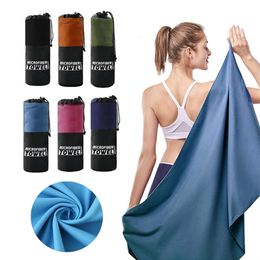 Serviettes en microfibre de grande taille pour les sports de voyage Séchage rapide Super absorbant Ultra doux Jogging Gym Plage Natation Yoga To252N