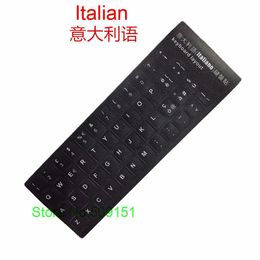 Couvre 100 PCS Sticker de clavier italien Alphabet Italie pour ordinateur portable Des claviers de bureau autocollants 11,6 12 13,3 14 15,4 17,3 pouces Clavier