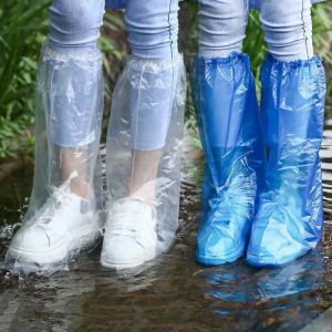 Cubiertas 20 pares de cubiertas desechables de plástico PE impermeables para zapatos, cubiertas protectoras para zapatos de granja, venta al por mayor, cubierta para zapatos de lluvia, bota de lluvia de 70cm de altura