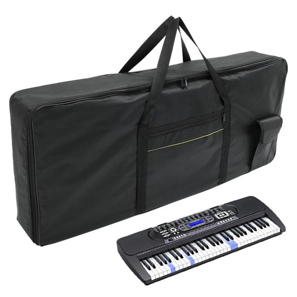 Cubre 61 teclas Bolsa de teclado de instrumentos Protectores de tela Oxford Bagthicken Piano Portable Improoning Organic Bolsa de órganos