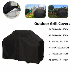 Couvertures Couverture de gril de barbecue couverture de support de gril étanche extérieure pour camping barbecue générateur de fumée accessoires de barbecue en plein air BBQ