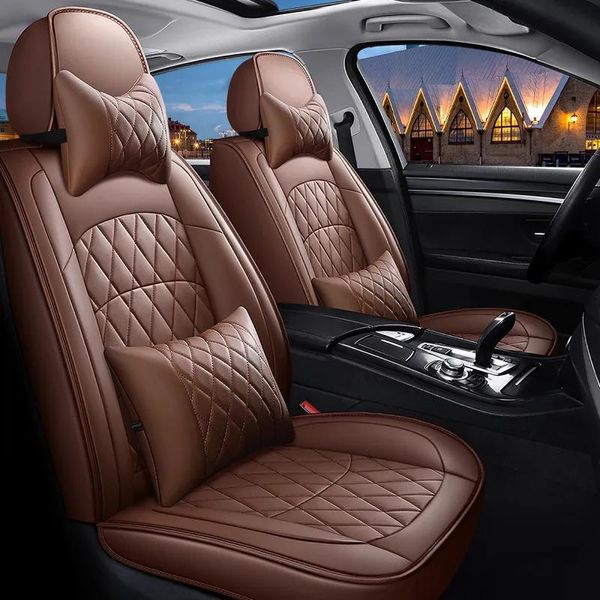 Couvre la couverture du siège d'auto pour Audi A3 A4 B6 A6 A5 Q7 en cuir de véhicule Protector Cushion Automobile Ajustement Universal Ajustement la plupart des berlines