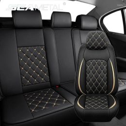 Covers Auto Seat Covers 1 stoelen PU lederen kussen omslag Volledige set beschermer Pad Universal voor sedan SUV Truck Accessori