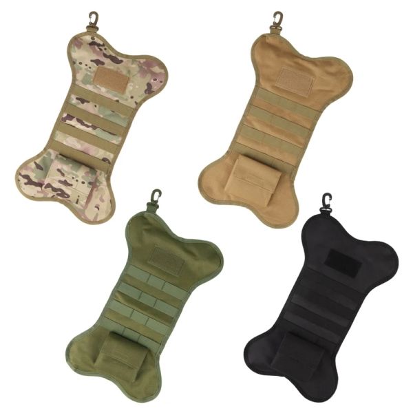 Couvre Noël Tactical MOLLE Stocking Military Hanging chaussette multifonction chien Boneshape Storage Magazine Pouche Organisateur