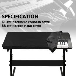 Cubiertas cubiertas electrónicas de piano resistente al agua Polvo Electronic Digital Piano Keyboard Cover Boldable 61/88 Bolsa de almacenamiento de teclado de teclado