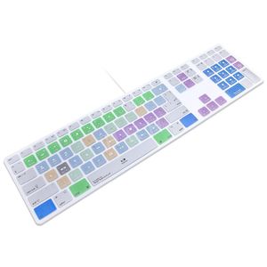 Couvre les couvertures finales Cut Pro X Hot Keys Design Clavier Couvercle Couvre couverture pour le clavier Apple avec un clavier numérique USB WIRED pour IMAC G6 Desktoppc câblé