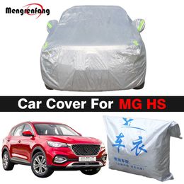 Couvre la voiture complète pour MG HS SUV extérieur pare-soleil AntiUV neige pluie protéger couverture antipoussièreHKD230628