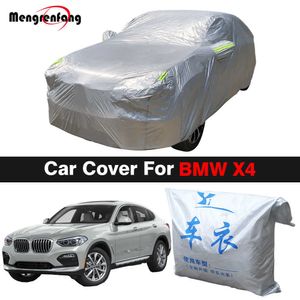 Couvre voiture complète SUV été AntiUV pare-soleil neige pluie vent poussière prévenir couverture pour BMW X4 20142022HKD230628