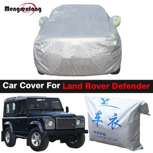 Couvre voiture complète SUV pare-soleil pluie neige poussière Protection couverture coupe-vent pour Land Rover Defender 90 110HKD230628