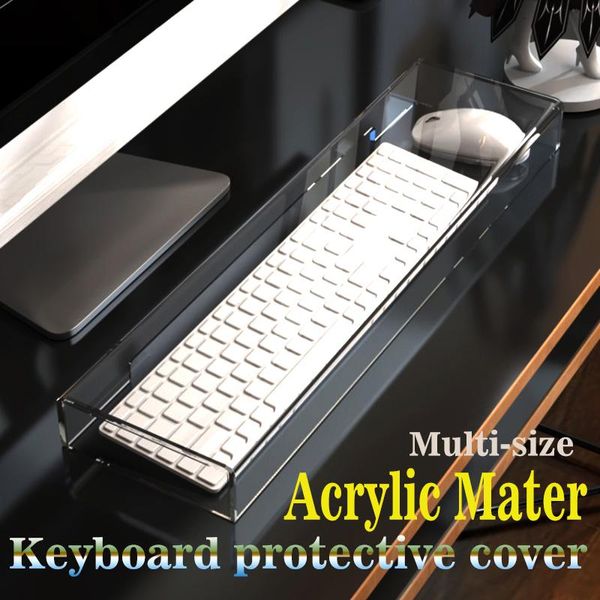 Couvre nouveau clavier couverture acrylique anti-poussière pour clavier clavier capacitif clavier mécanique souris couverture transparente