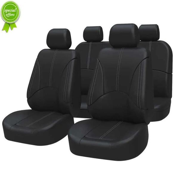 Fundas Nuevo juego de fundas de asiento de coche de cuero de PU Ajuste universal para la mayoría de los coches Almohadilla protectora para silla de automóvil Alfombrilla cómoda para cojín de asiento de coche para NISSAN para HON