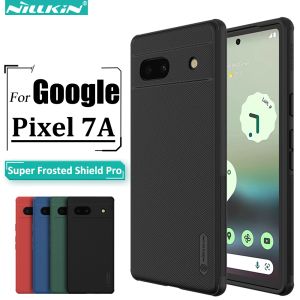 Couvre Nillkin pour Google Pixel 7A Case, Frosted Shield Pro Phone PC + TPU MATÉRIAUX RAPIFICALES RETROYANCES COVER DE BACK