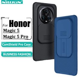 Cubre Nillkin para Honor Magic 5 Pro / Magic 5 Case, Camshield Hard PC+TPU Creative Slide Lens Protector Tape Atred