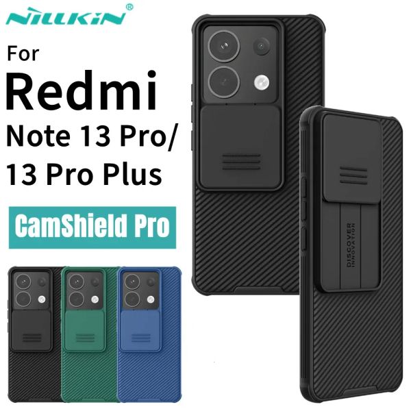 Couvre Nillkin Matte pour Xiaomi Redmi Note 13 Pro Plus Camshield Casted Shield Hard Pc Slide Camera Military Soft TPU Couvercle arrière
