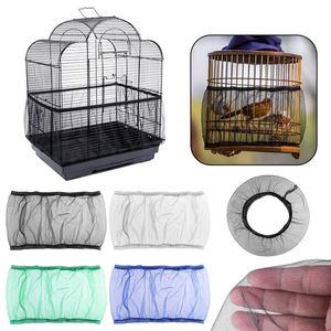 Couvre-Couverture de Cage à Oiseaux en Maille en Nylon, Filet de Jupe de Coquille, Nettoyage Facile, attrape-graines, Accessoires de Cage à Oiseaux, Maille aérée, Filet de Cage à Oiseaux pour Perroquet