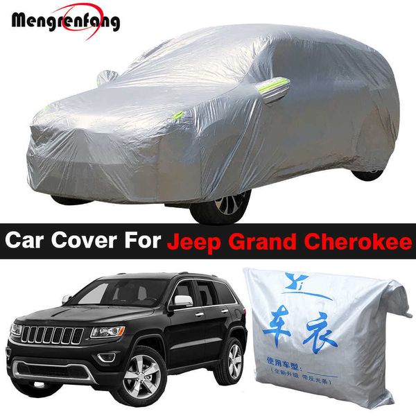 Couvre voiture extérieure pour Jeep Grand Cherokee SUV AntiUV pare-soleil pluie neige Protection couverture antipoussièreHKD230628