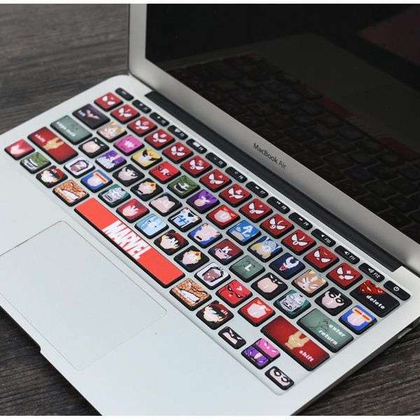 Couvertures adaptées à MacBook Air13 Pro15 Lettre de motivation du clavier Sticker Keyboard Transluc