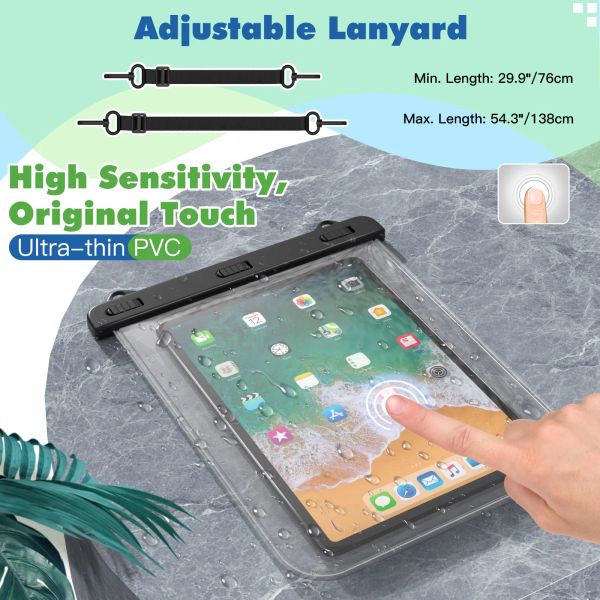 Fundas universales impermeables para tableta, funda para Ipad, Samsung, Xiaomi, bolsa seca para nadar, funda subacuática, bolsa a prueba de agua, funda para teléfono, funda para playa