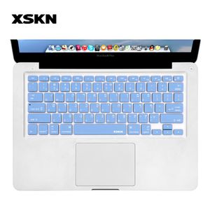 Couvre XSKn Hebrew Isreal Language Blue Silicone Clavier Couvre couverture pour Old MacBook Pro Air 13/15/17 POUC