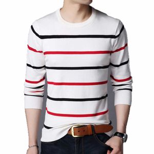 Covrlge Pull Hommes Pull Marque Vêtements 2019 Automne Hiver Laine Slim fit Pull Hommes Casual Rayé Pull Pull Hommes MZL049 Y0907