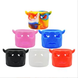 Couvre de protection en silicone en forme de tête de vache Casse-cart en silicone Case de silicone Protection décorative