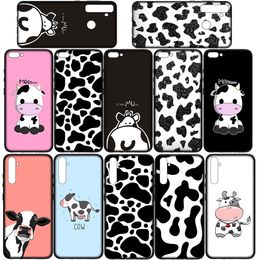 Funda del teléfono con impresión de vacas para Motorola Moto G9 G30 G50 G60 G40 G52 G41 G42 G22 G71 E32 E7 G100 G Caída suave