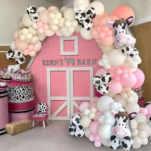 Vacas adecuadas para fantasy girl rosa baby baby birthday fiesta de género revelar globo decorativo