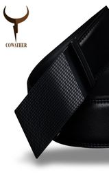 Cowather Good Mens Birt Luxury Cown Cow Cints de cuero genuino para hombres Cintura de moda automática C1902160139400025124422