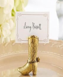 Cowboy Boot Place porte-carte nuptiale douche fête décoration faveurs mariage Table porte-cartes cadeau de mariage 2449039