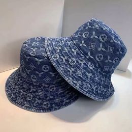 Cowboy Bucket Hat informal de lujo unisex Caps Mujeres Sombreros para hombres Sombreros Casquette de mezclilla