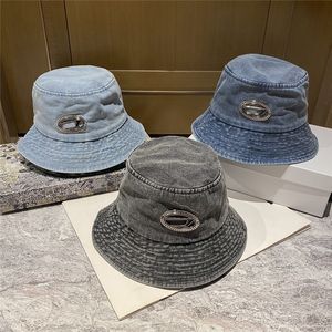 Cowboy Bucket Hat Designer Wide Brim Hats Summer denim Flat Hats For Men Women Baseball Cap Outdoor Travel Fishman die Caps jeans bonnet