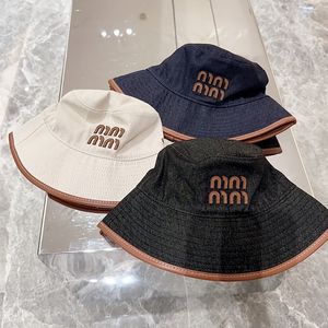 Cowboy -vissershoed voor mannen vrouw designer bucket cap mode mlu casquette brede rand hoeden outdoor honkbal fpur seizoen sunhat