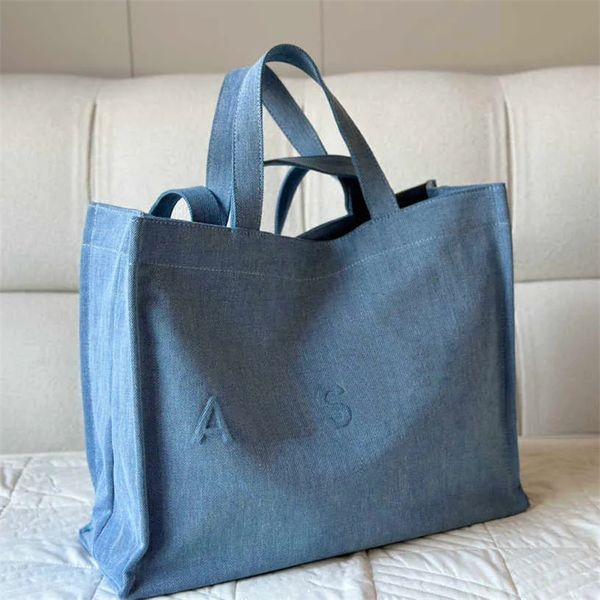 Bolsos de vaquero, bolso de mano de diseñador, bolso de mujer, bolsos de mano de tela vaquera de gran capacidad, bolso de compras de moda, bolsos de hombro de diseñador