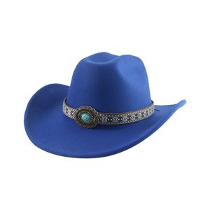 Cowboyhoed Western cowboy cowgirl man hoed panama luxe casual riemband kaki kameel zwarte jazz caps sombrero sombrero hombre