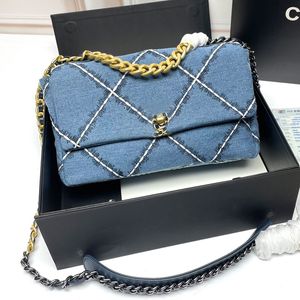 Cowboy -serie Designer Bag Crossbody Tas grote schoudertas mode portemonnee populaire versie denim tas diamant rooster klassieke twee kleuren kettingzakken hoge kwaliteit