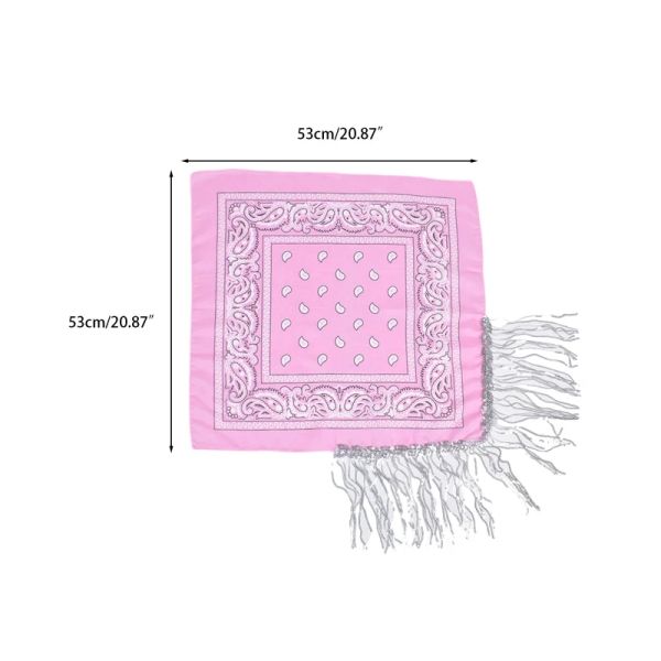 COWGIRL Bandanas Sequin Women Bachelorette Bandanas Tassel Trime For Head Cowgirl Fringe Bandanas Corbowerchief al por mayor