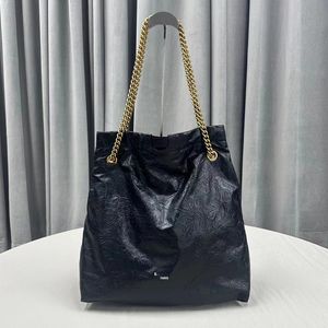 Sac fourre-tout à cube à vache sac en cuir noir