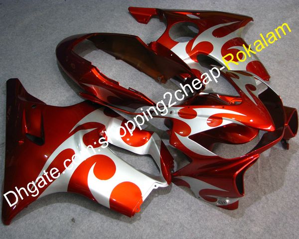 Kit de capots pour Honda CBR600 CBR 600 F4i CBR600F4i 2004 2005 2006 2007 Moto Parts Kit de carénage personnalisé Orange Blanc (moulage par injection)