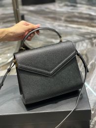 Sac de créateur de luxe en peau de vache Caviar sac à main en cuir véritable fourre-tout sacs à main Cassandra poignée moyenne grain en relief sac à bandoulière en cuir véritable Effini