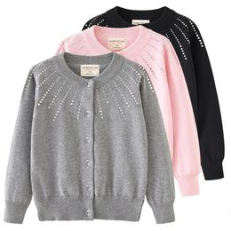 Gezellig en stijlvol gebreide vest voor kinderen ronde nek trui voor meisjes en jongens babymeisje winterkleding 231226