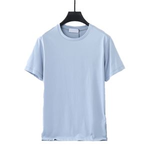 Camisetas de hombre impresas en algodón, polo informal suelto para parejas, manga corta de moda simple para exteriores