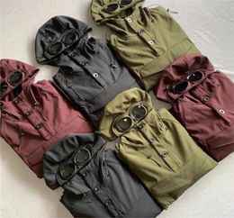 Cp Companys Jacket Gewatteerde jas Winter Warme dikke heren Twee lenzen Bril Cp Hoodies Casual Winddichte jas Goggle Maat M-xxl Stones Hoodie Cp Jacket