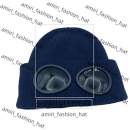 CP Hat Designer Deux verres d'objectif Lunettes CP compagny bonnets hommes CP Compagys tricots chapeaux de crâne
