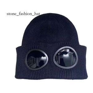 Cp Hat Designer Twee Lens Bril Goggles Mutsen Heren Cp Gebreide Hoeden Skull Caps Outdoor Dames Onvermijdelijk Winter Beanie Zwart Grijs Motorkap 6046