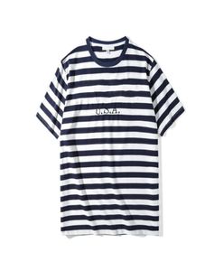 CP Jeans USA Camisetas a rayas para hombre Camisetas de diseñador con bordado de moda de verano Tops de manga corta Ropa Wulong1854823