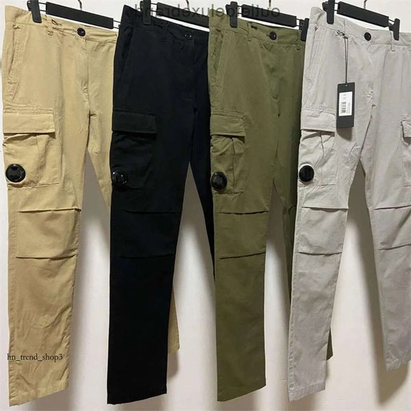 Cp Pants Cp Pantsmens Pants Le plus récent pantalon cargo teint en vêtement, pantalon de poche à une lentille, pantalon tactique d'extérieur pour hommes, survêtement ample, taille MXXL Cp Companies 399